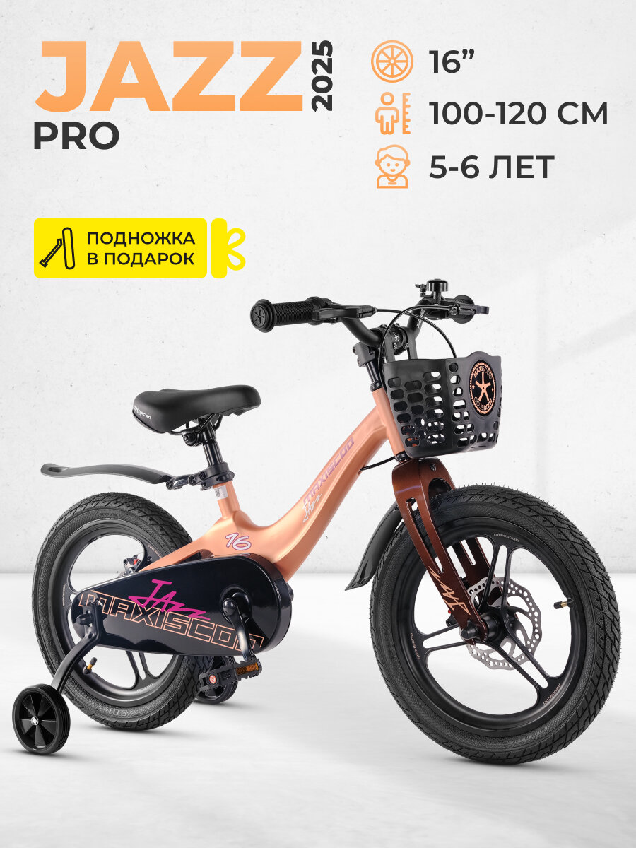 Велосипед детский двухколесный Maxiscoo JAZZ Pro 16" (2025) MSC-J1641P
