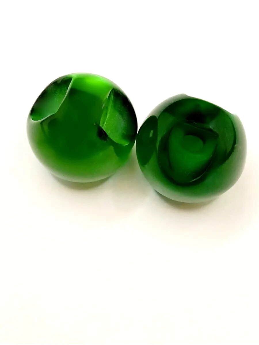 Набор зеленых пуговиц-шаров, 10 шт. — фото 1
