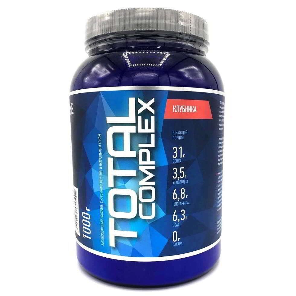 Многокомпонентная белковая добавка Total Complex 1000 гр банка (R-Line Sport Nutrition) Малина