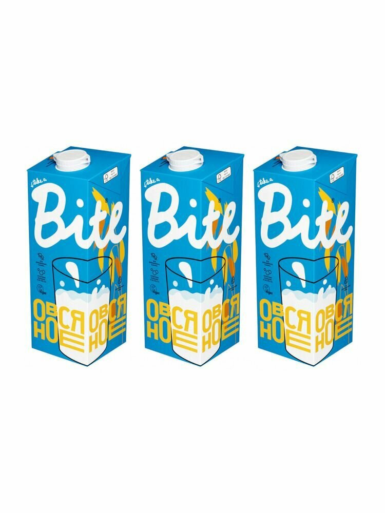 Take A Bite Напиток Овсяный пастеризованный 1 л, 3 шт