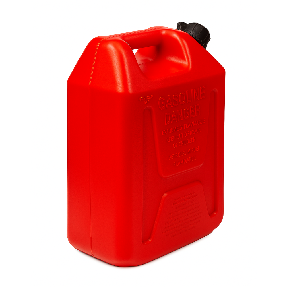 Канистра пластиковая SeaFlo для бензина 10л, красный, 290x160x346 мм — фото 1