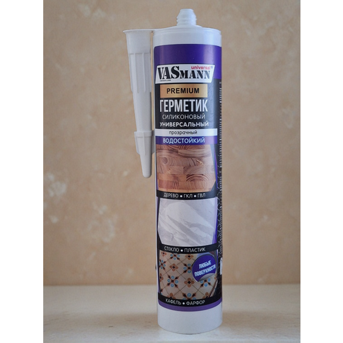 Герметик силиконовый универсальный Vasmann Premium белый 280 мл