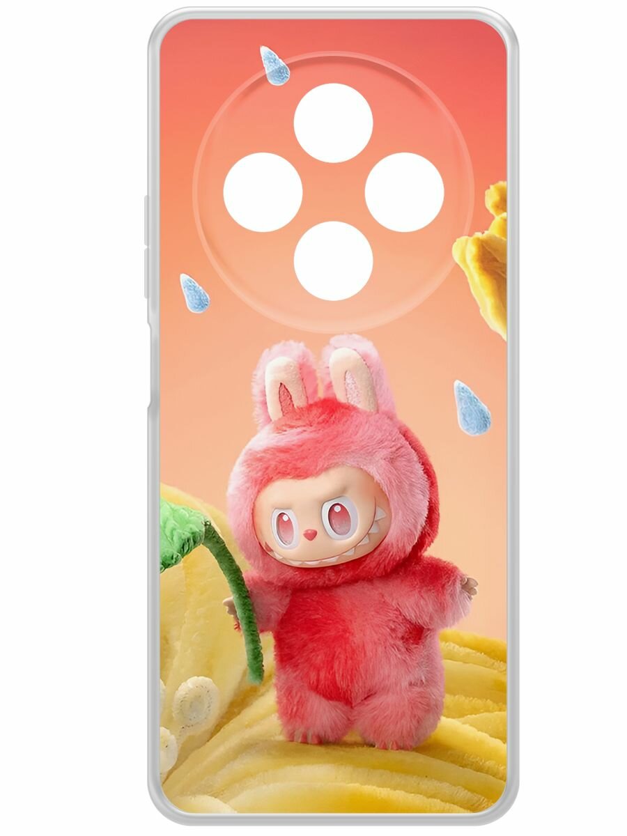 Чехол-накладка Krutoff Clear Case Лабубу Любовь для Xiaomi Poco C75