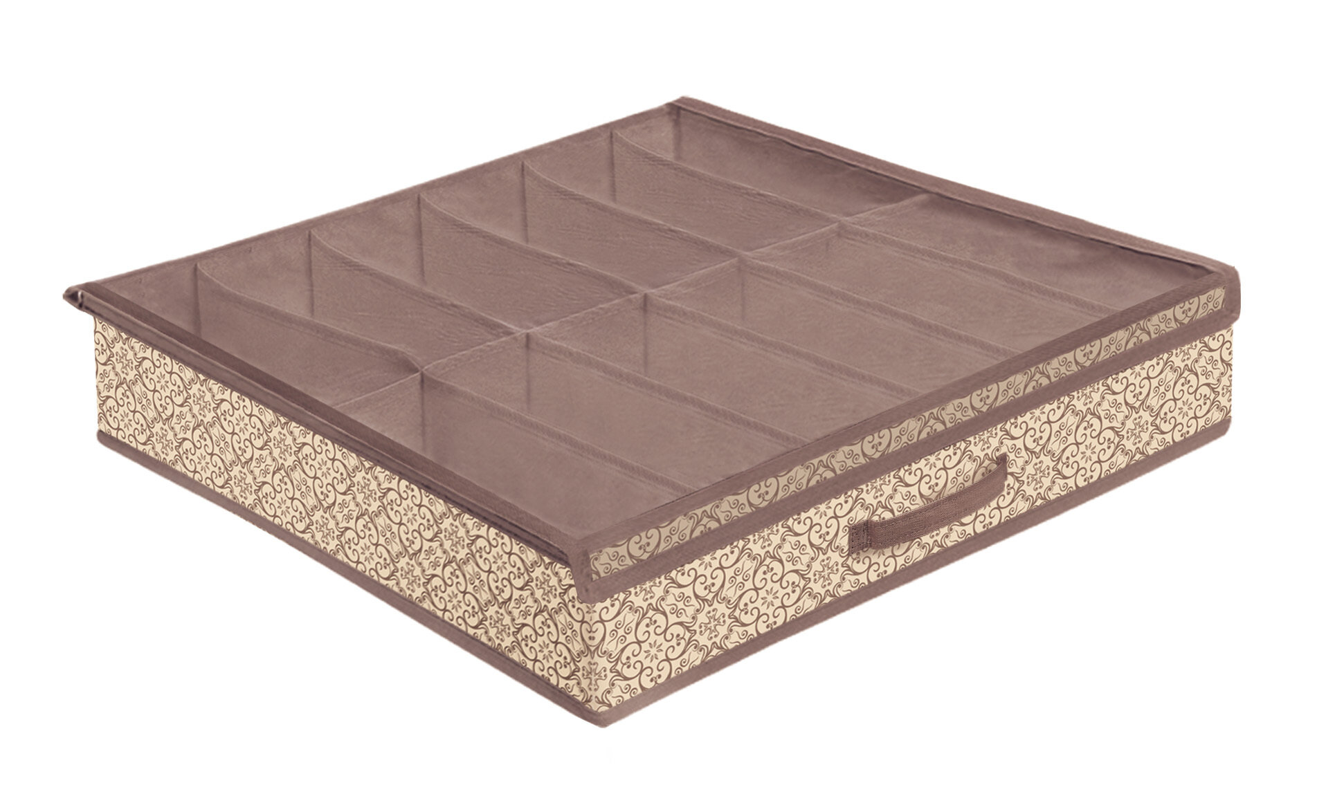 Подкроватный органайзер для хранения обуви и вещей 12 отделений 64х60х12 см PRIMA HOUSE