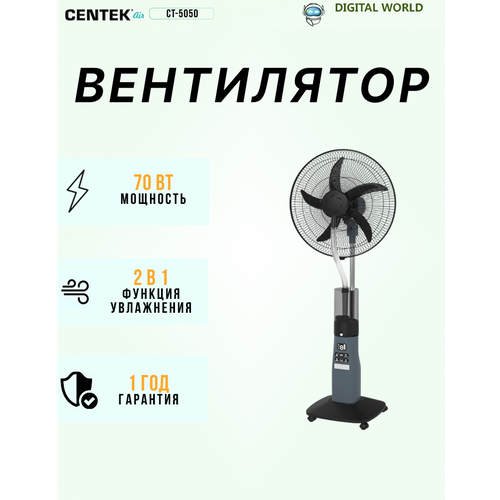 Напольный вентилятор CENTEK CT-5025, синий