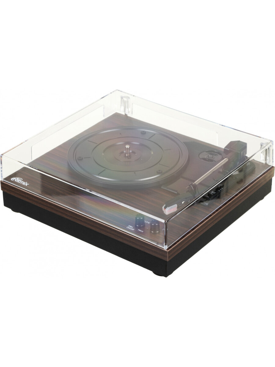 Виниловый проигрыватель Ritmix LP-340B, частично автоматический, коричневый 80001178