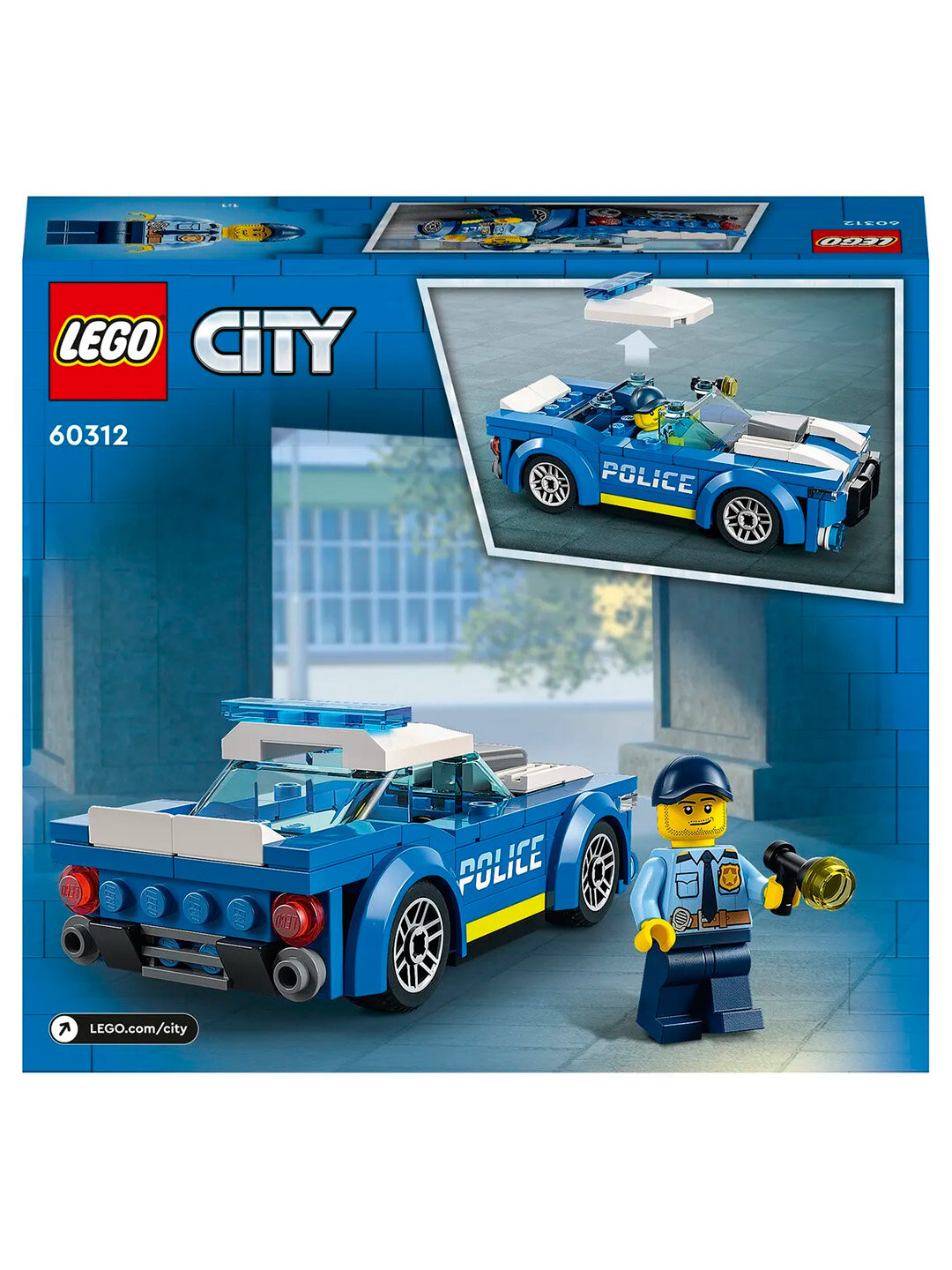 Конструктор LEGO City Police Полицейская машина, блочный, 60312 — фото 1