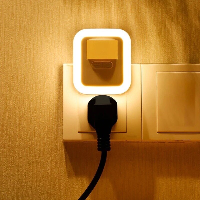 Светильник в розетку "Ночник" с датчиком движения/освещенности