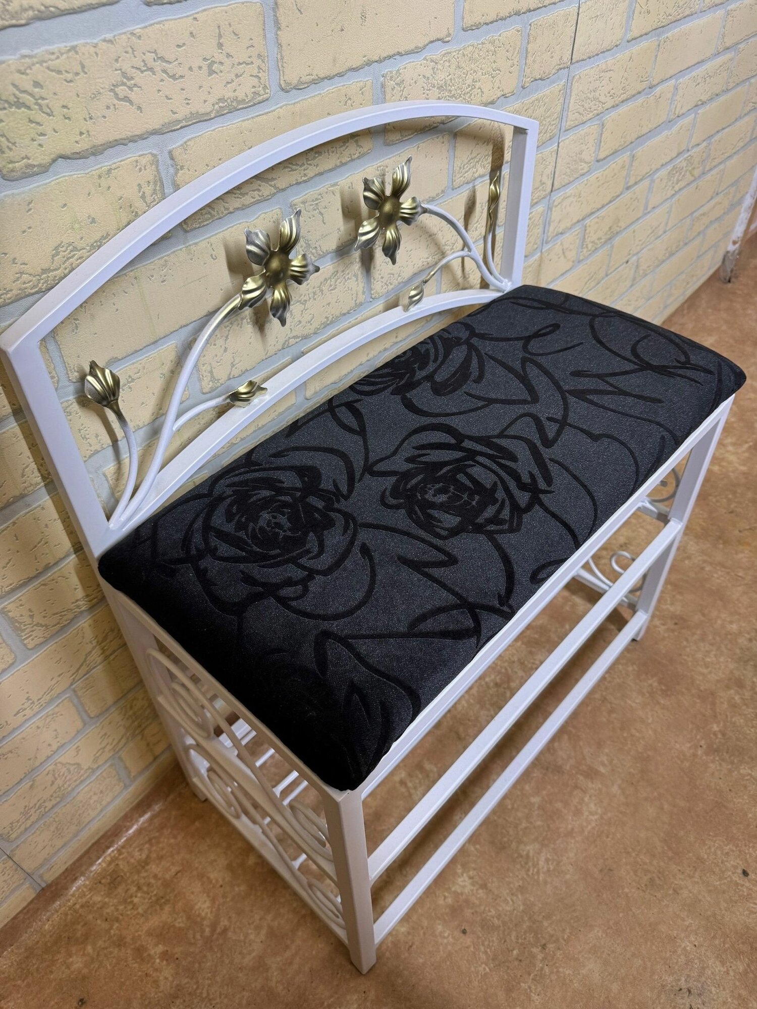 Кованая прихожая, Студия кованой мебели Нива, цвет белый/черный — фото 1