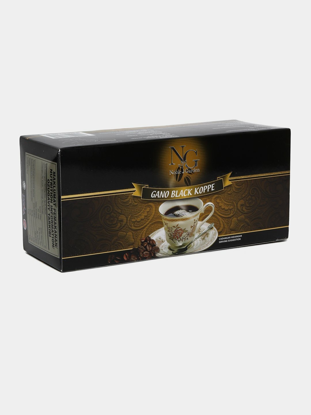 Кофе Noble Garden Gano Black, средняя обжарка, экстракт гриба ганодерма лусидум, арабика, Малайзия
