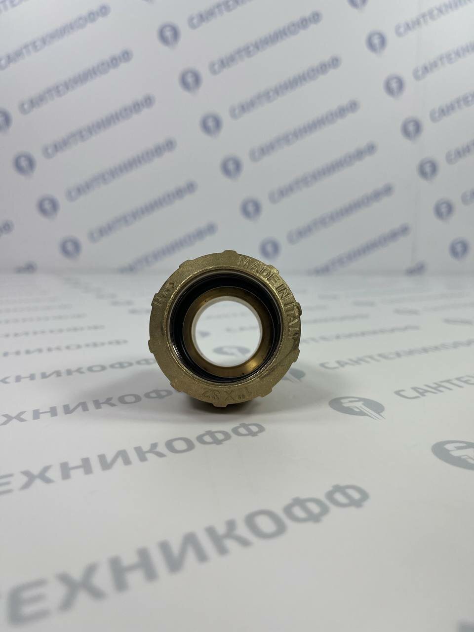 Соединение прямое для ПНД трубы обжим 32x1"НР латунь ITAP 715(1") — фото 1