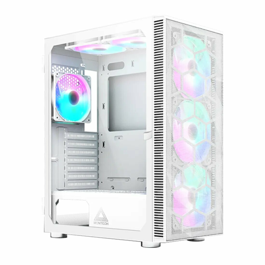 Орпус Montech X3 Mesh Mid-Tower ATX, стенка из закалённого стекла, ARGB, чёрный