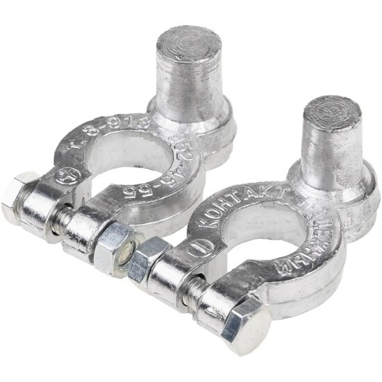 Адаптеры АКБ ТМ Skyway контакт Европа-Япония свинцовые компл. 2шт