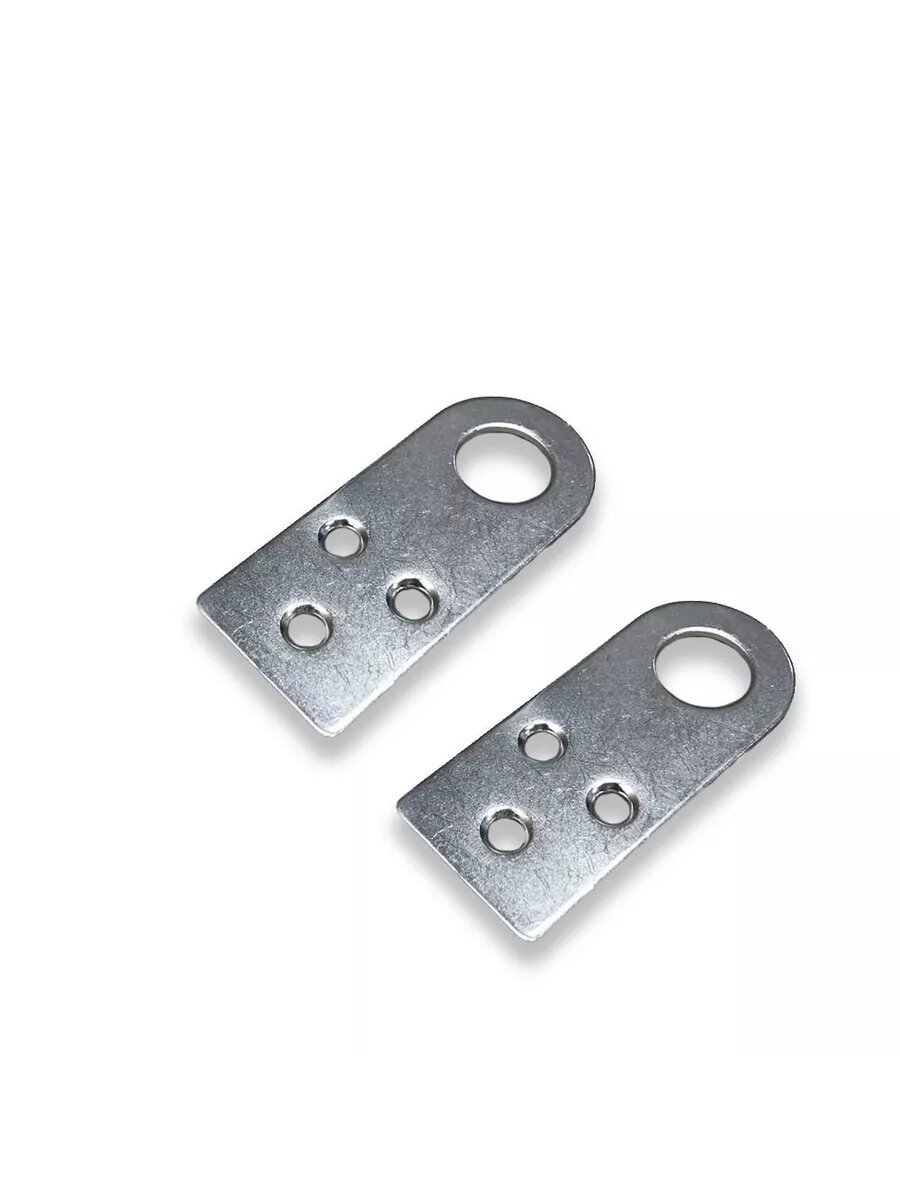 Пробой-ушко монтажное прямое для навесного замка сталь оцинкованная размер 30x70 мм комплект 2 шт PRM