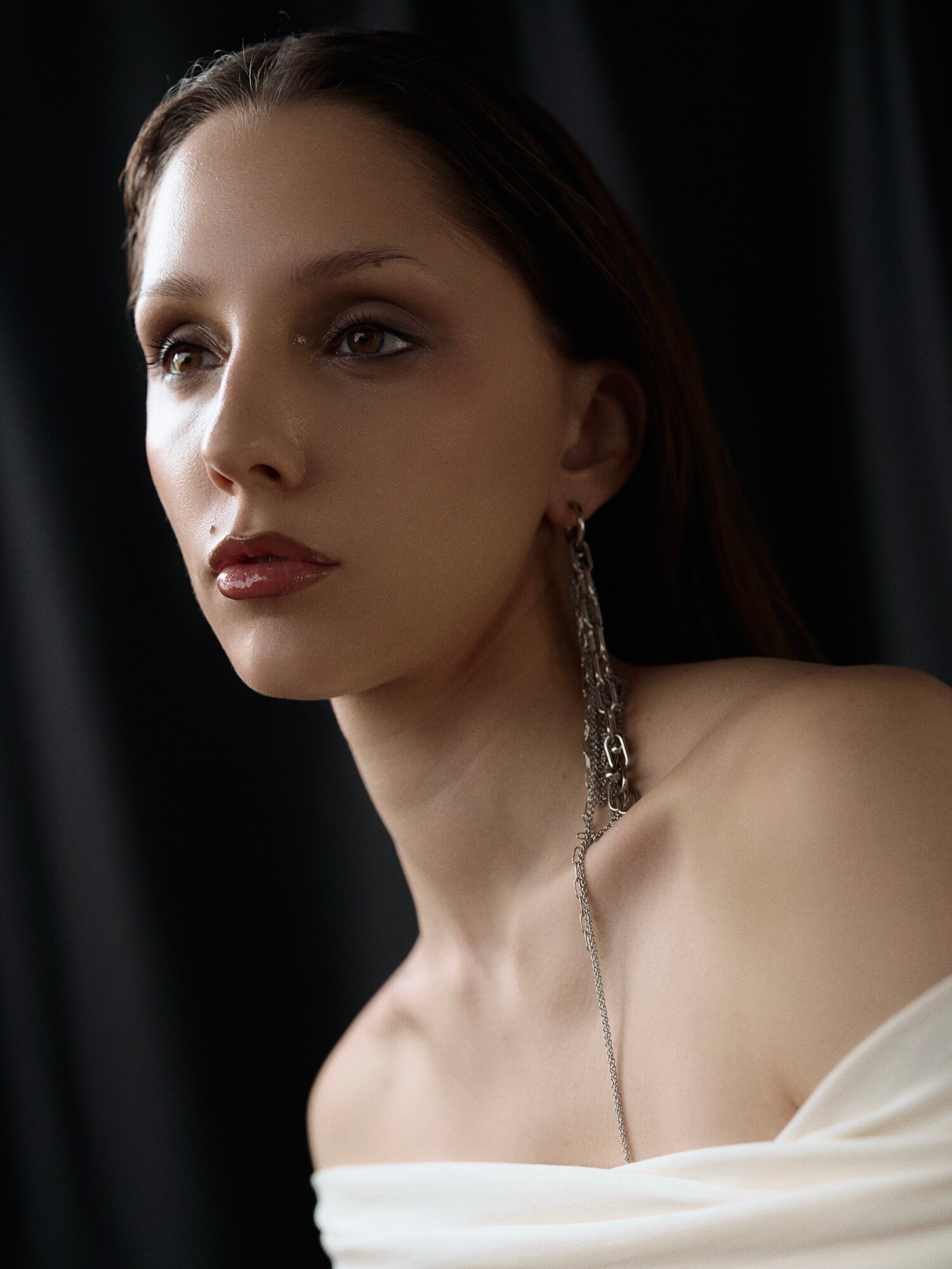 Моносерьга link in, размер 220 мм, серебристый — фото 1