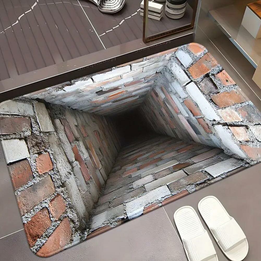 Коврик придверный 40x60 см 3D стерео коврик для ванной комнаты — фото 1