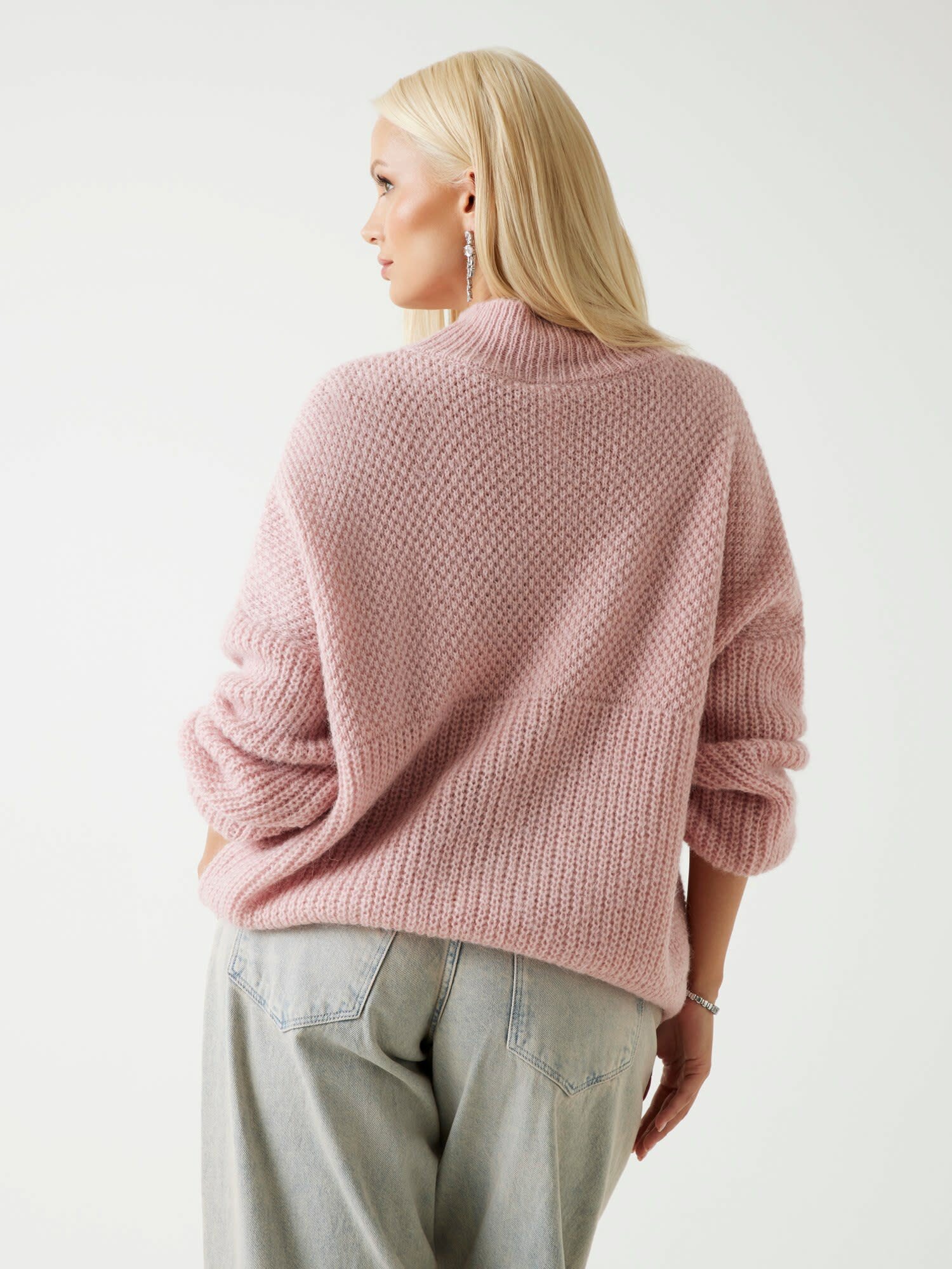 Свитер GUESS, размер M, , розовый — фото 1