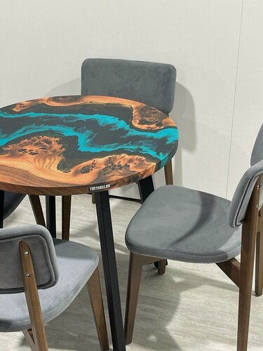 Изображение товара Стол кухонный обеденный круглый THETABLE•RU 80 см 4.5/4.1