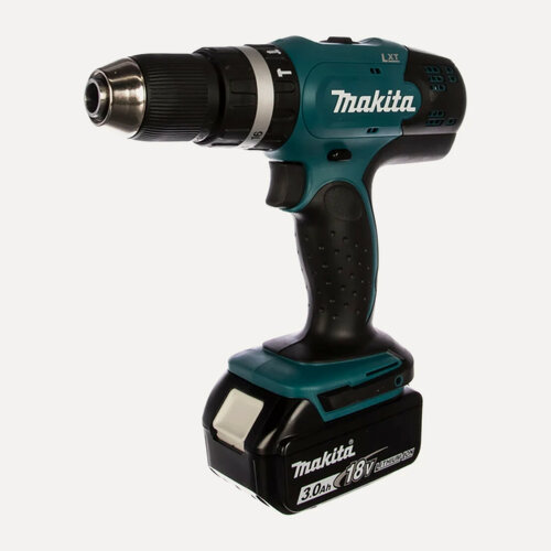 Изображение товара Дрель-шуруповерт аккумуляторная Makita DHP453RFE, Li-Ion, 3 Ач, 42 Нм, 19 500 уд/мин, 1300 об/мин, реверс, синий
