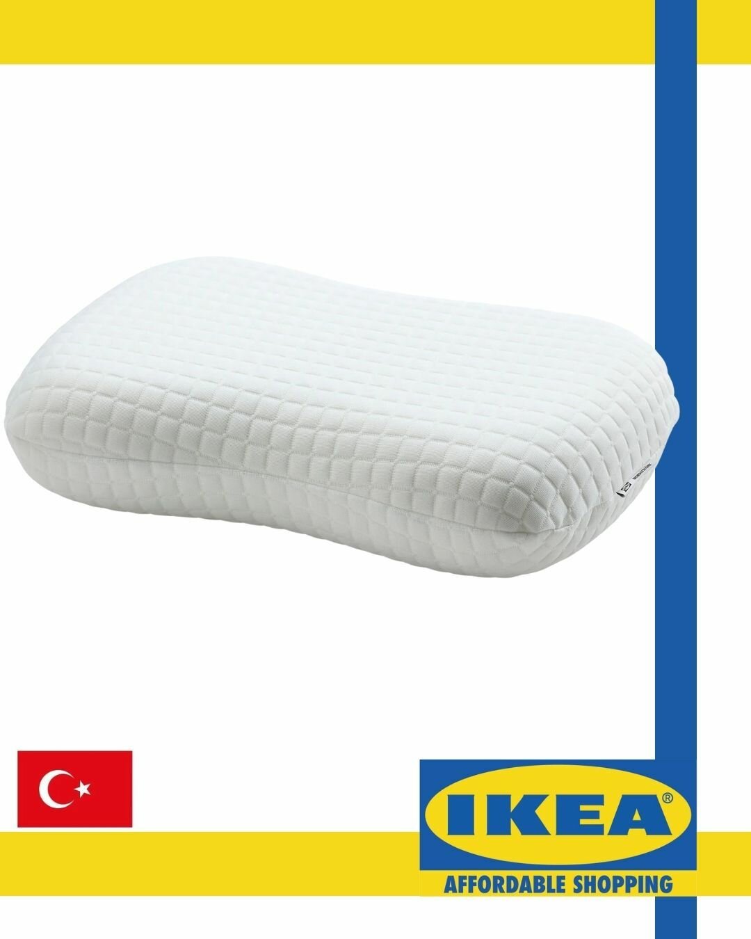 IKEA Подушка 35x50 см 1 шт полиуретан Средняя жесткость