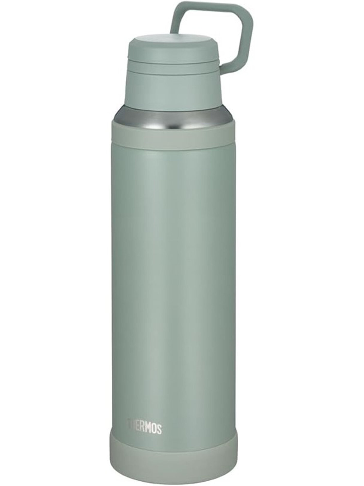 Термокружка для кофе чая 1.5 литра THERMOS JOY-1500 пепельно-зеленая - нерж. сталь, герметичная, тепло/холод 30/36 часов