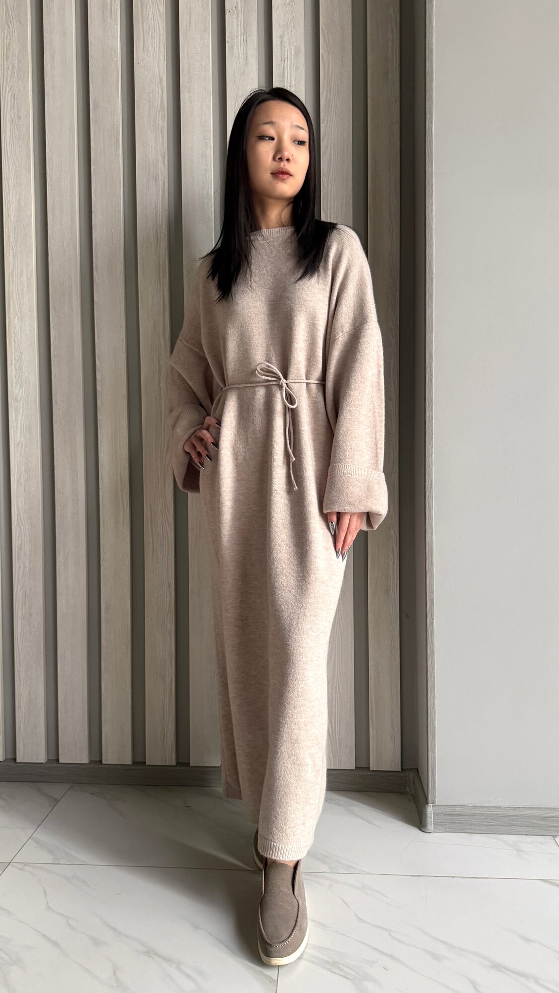 Платье INK Бежевый, коричневый, размер Std, бежевый — фото 1