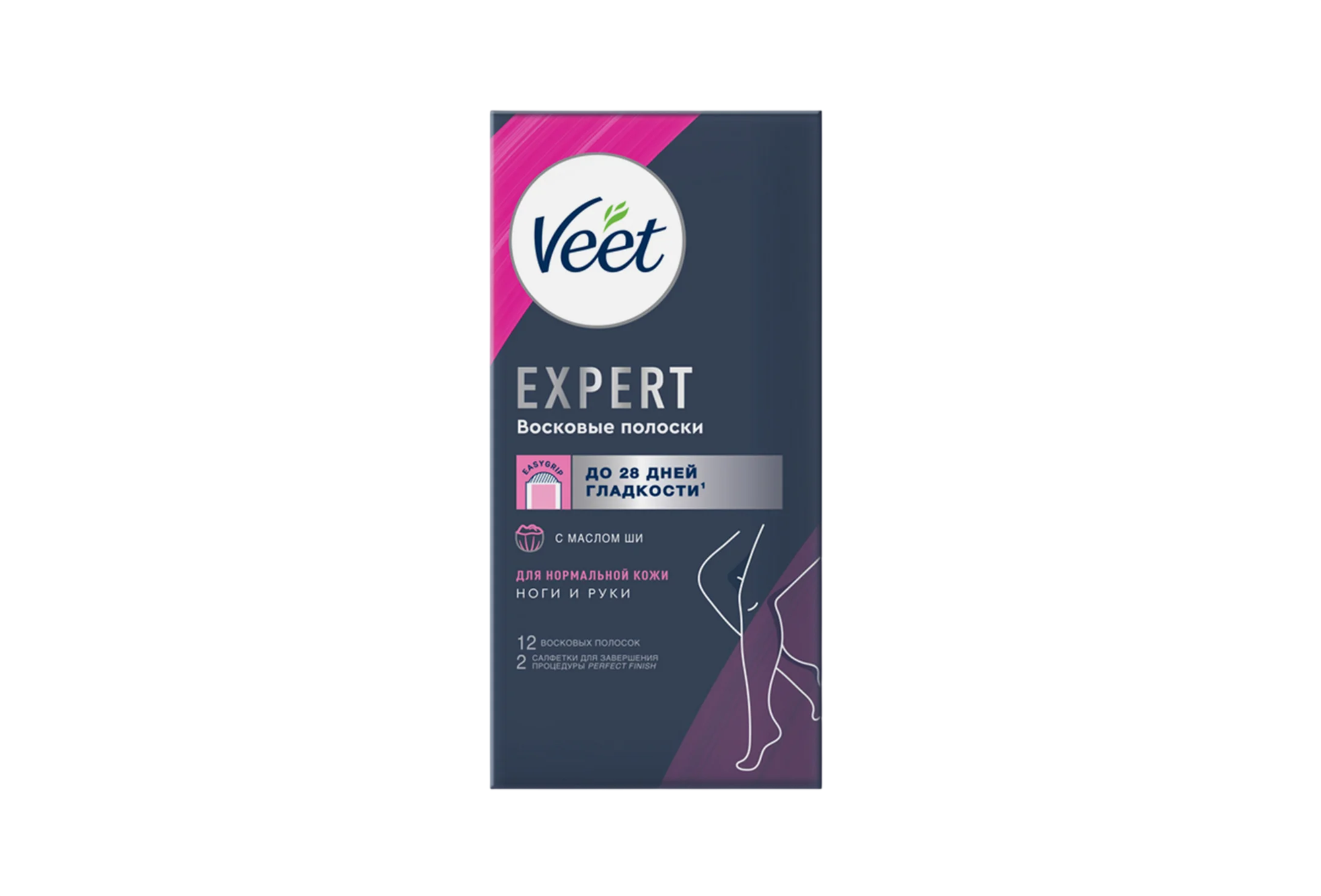 Восковые полоски Veet Expert для нормальной кожи, 12шт