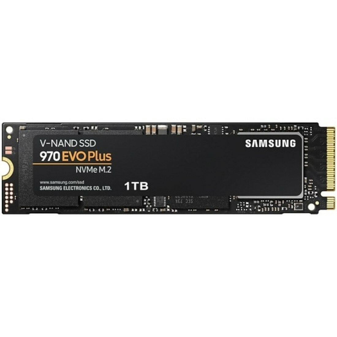 SSD диск Samsung 970 EVO Plus, 1000 Гб, M.2 2280, PCIe Gen 3.0 x4 (MZ-V7S1T0BW)