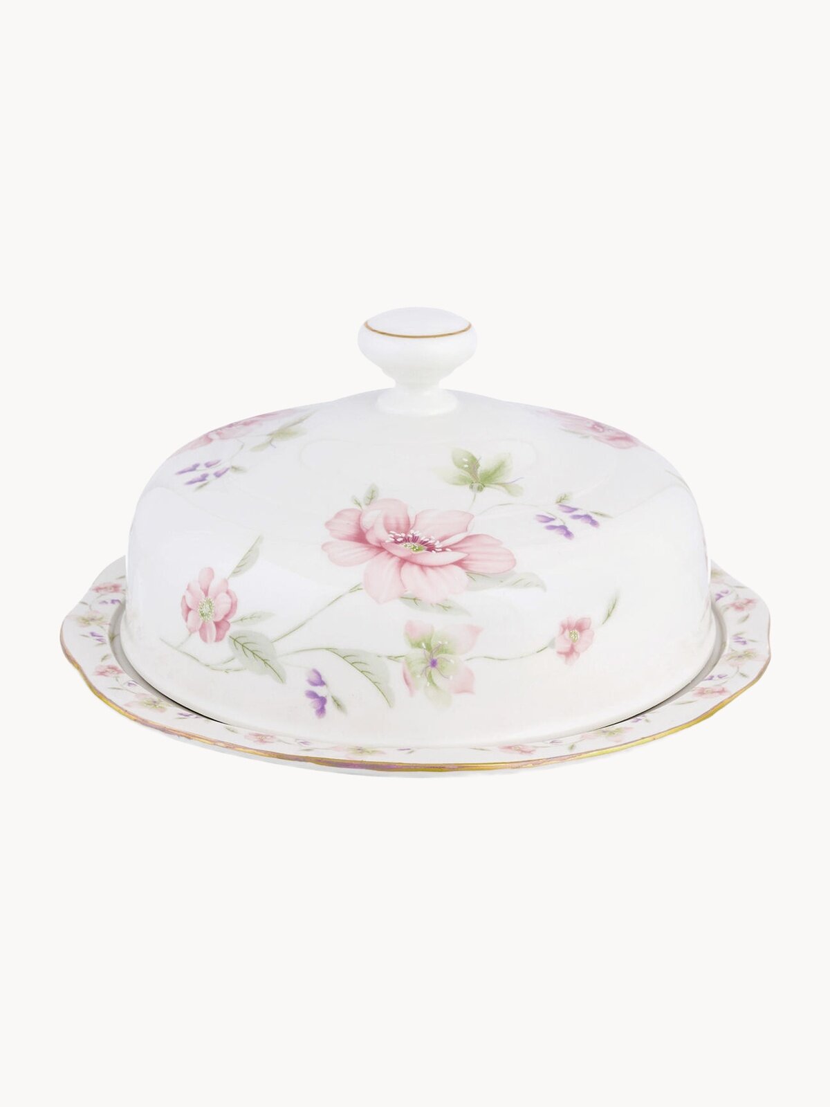 Блинница, блюдо для блинов 23,5х23,5х12,5 см Elan Gallery Диана с крышкой, Масленица