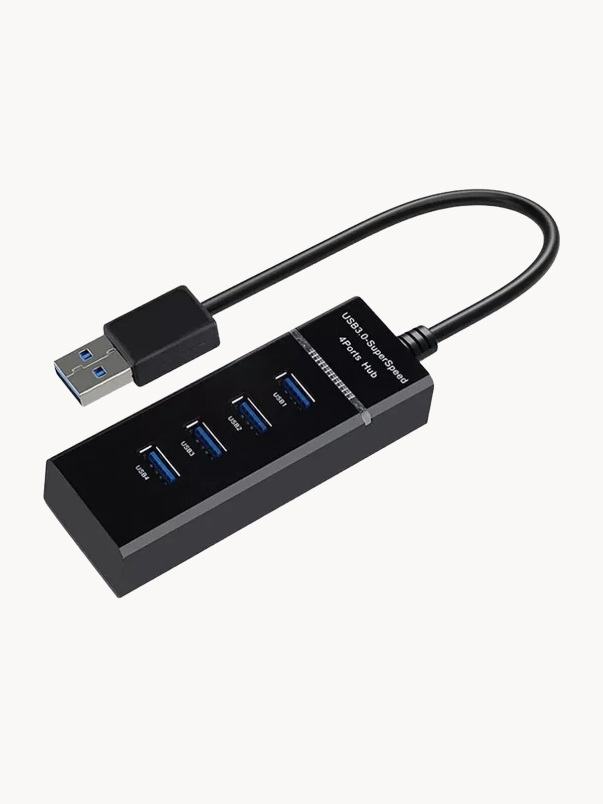 USB Hub разветвитель 4 порта USB 3.0 5 Гбит/с (USB-концентратор) 30 сантиметров длина шнура