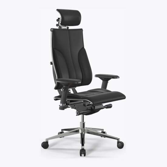 Кресло офисное Метта Yoga 4DT B2-10D - Infinity /Kc06/Nc06/D04P/H2cL-3D(M26. B32. G25. W03), Черный