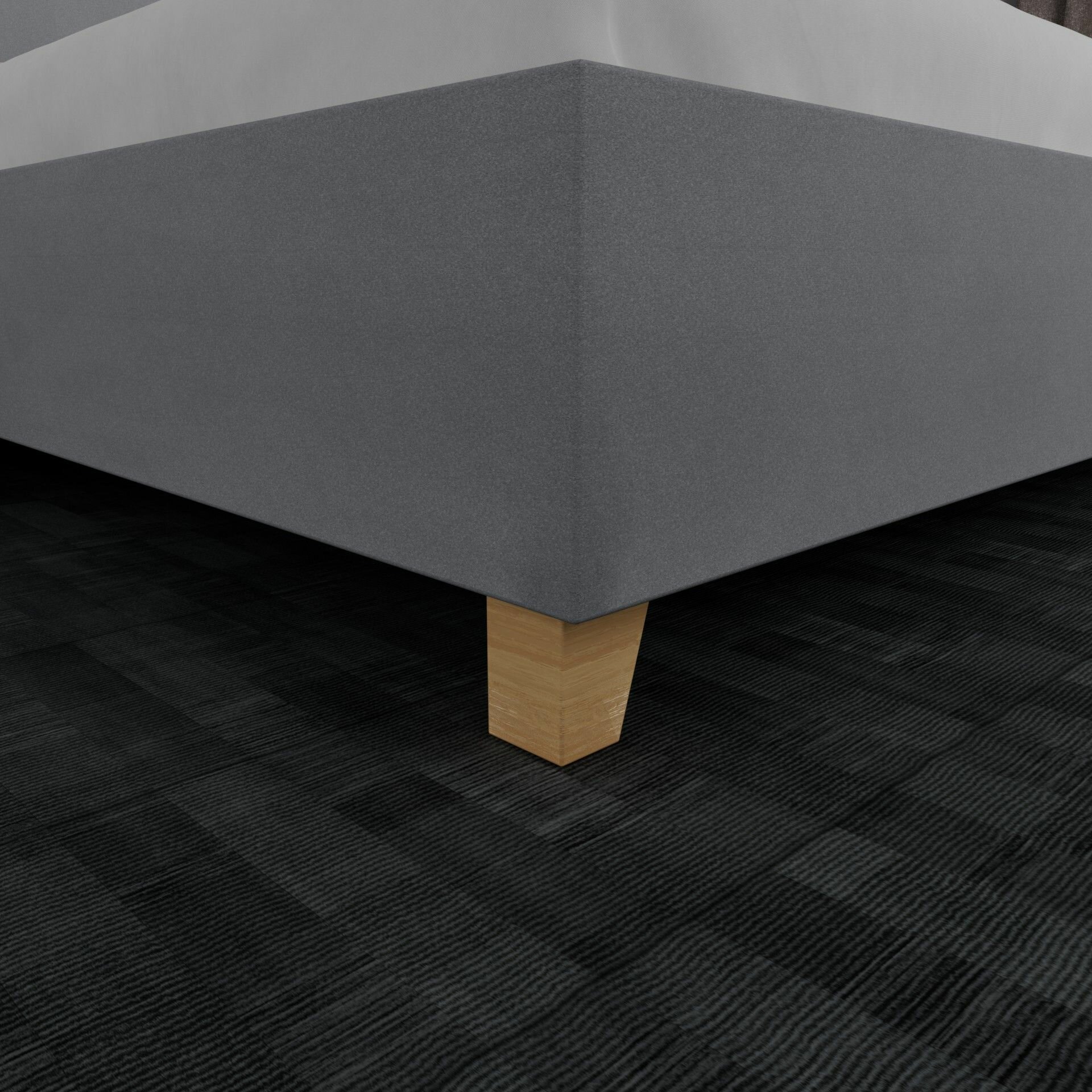 Двуспальная кровать Ника 160х200 см, с ортопедическим подъемным механизмом, цвет бирюзовый — фото 1