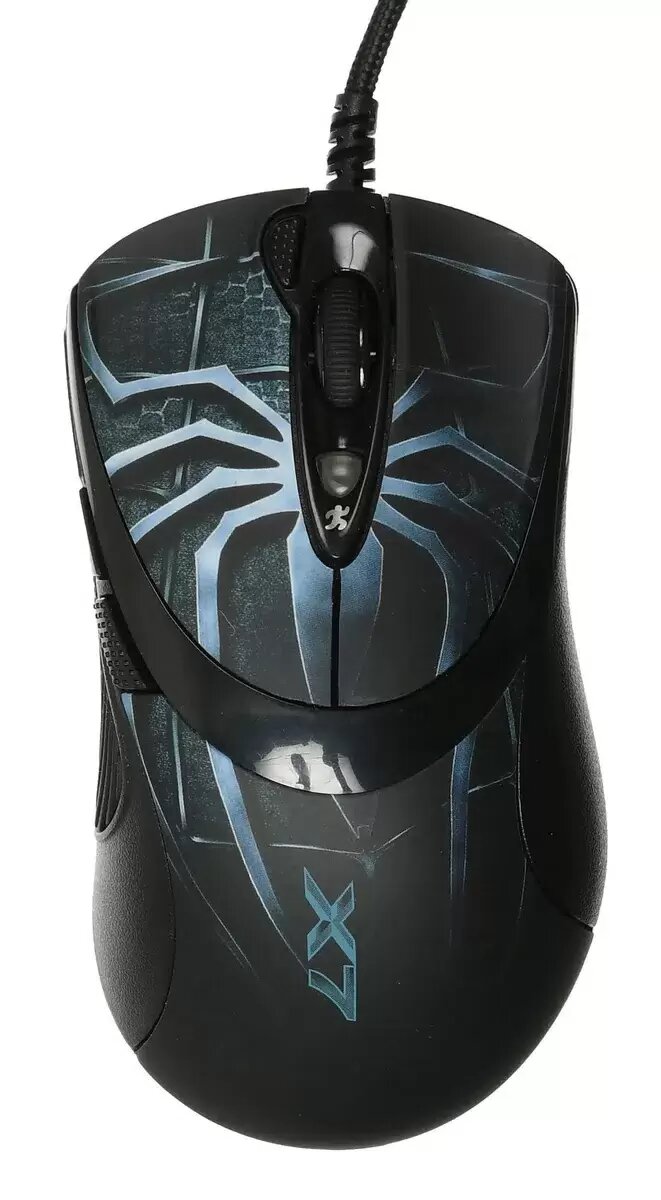 Мышь A4Tech Oscar Editor XL-747H, рисунок/голубой (xl-747h (blue spider))