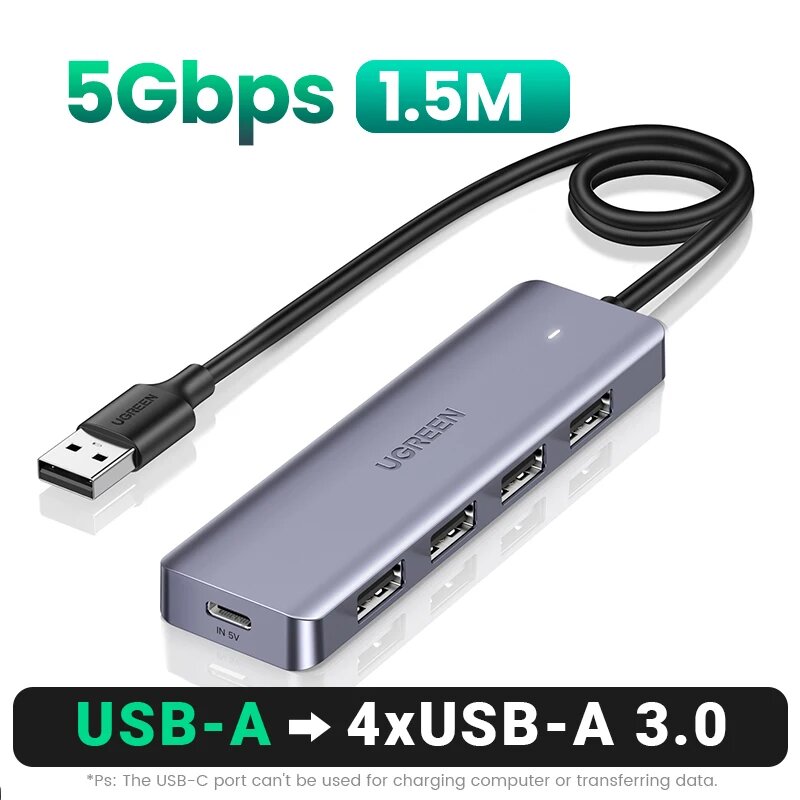 UGREEN 4-портовый USB-хаб USB-A, USB-A 150CM