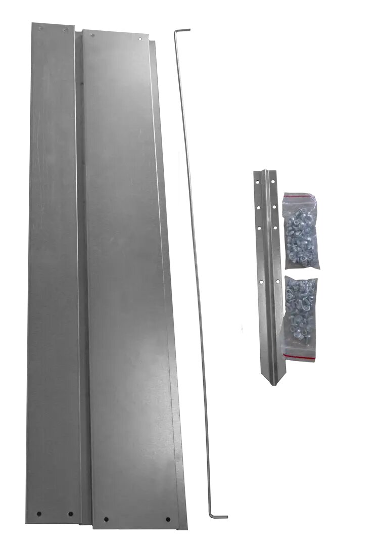 Удлинитель высокой грядки 1 м оцинкованная сталь серый