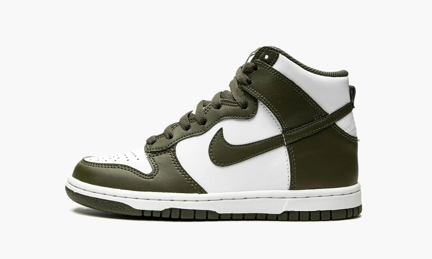 Кеды NIKE Dunk Hi Retro, размер 39, зелeный