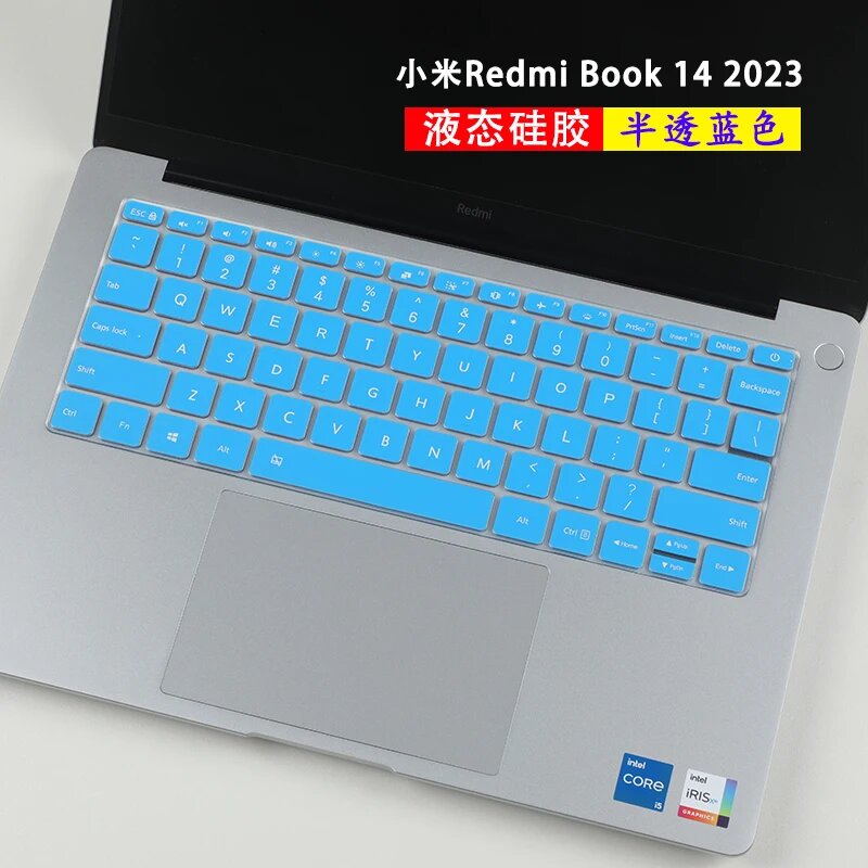 Ноутбуки Xiaomi Redmibook 14 Чехол для клавиатуры Xiaomi Redmibook 14 (2024) силиконовый, Russian black