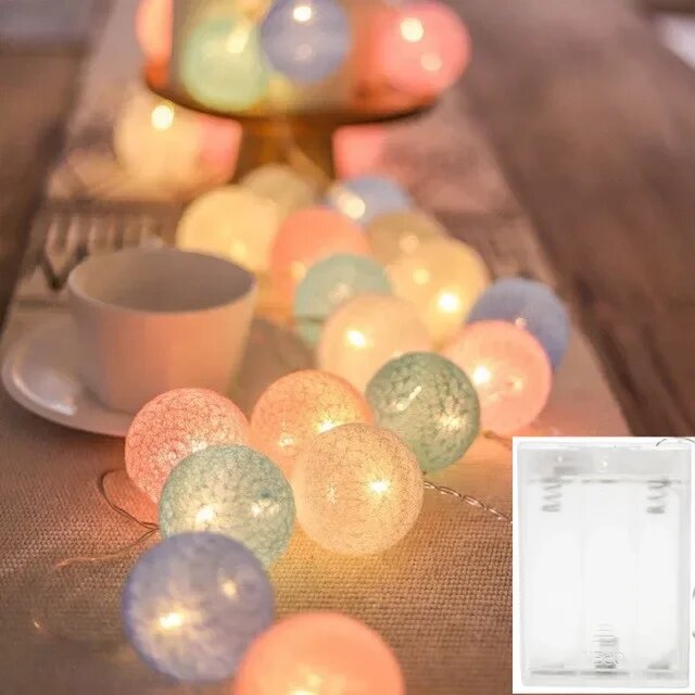 Светодиодная гирлянда OKAL RED EAST 40 шаров 3m 20leds battery Multicolor