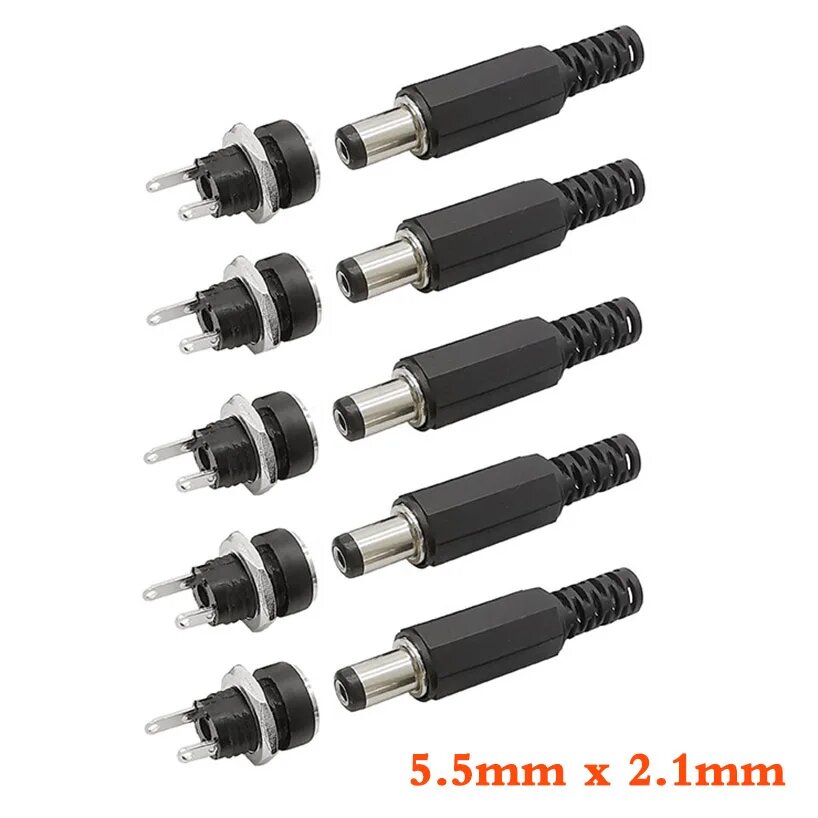 Разъемы питания DC-022 5,5x2,1 мм, 5Pair