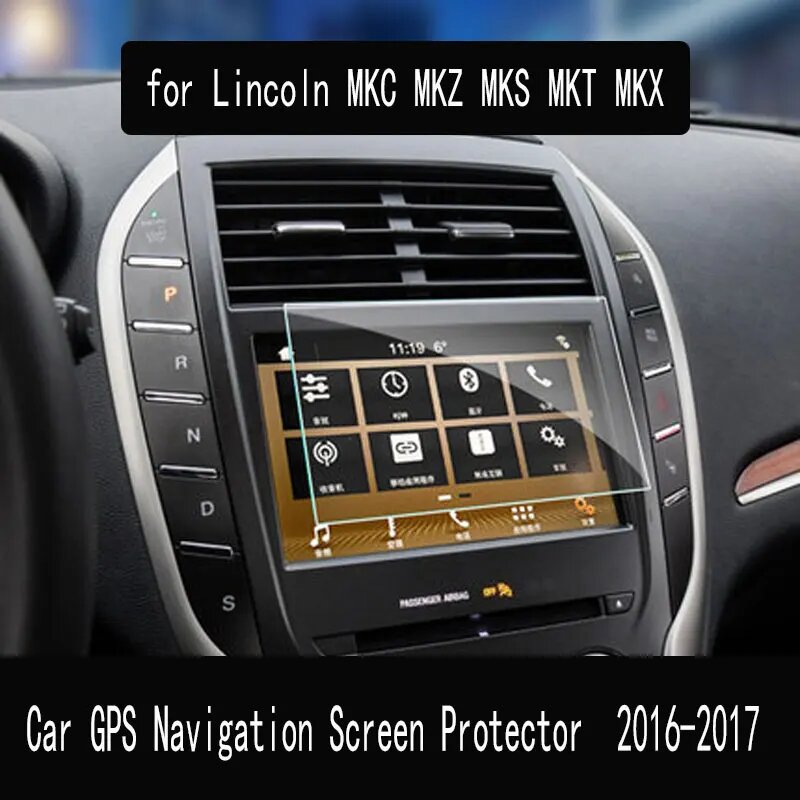 Автомобильная защита экрана GPS навигатора для Lincoln MKC MKZ MKS MKT MKX внутреннее закаленное стекло защитная пленка аксессуары 2016-2017