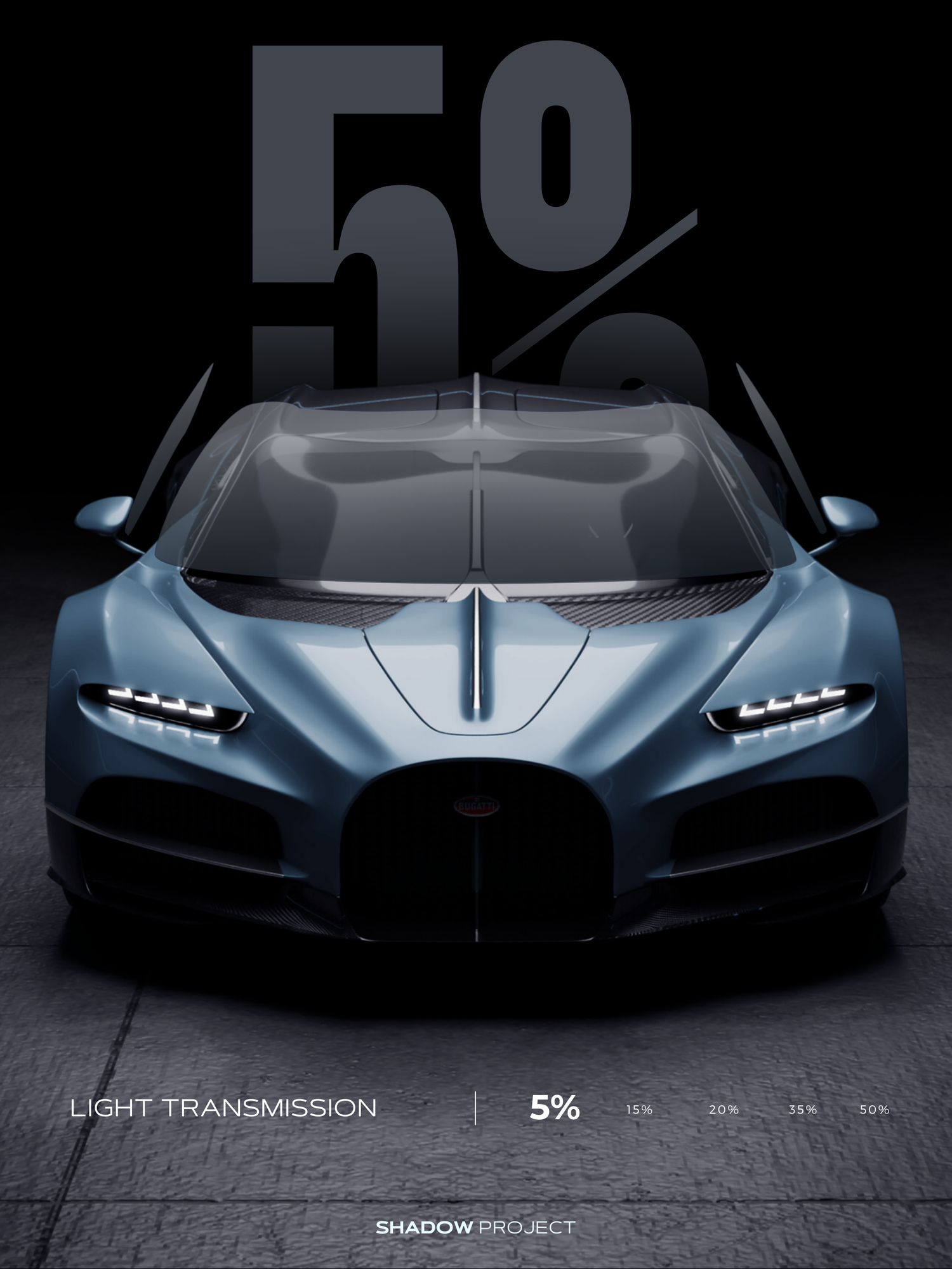 Тонировочная пленка Velx Venom 5%, размер 0.50м х 3м — фото 1