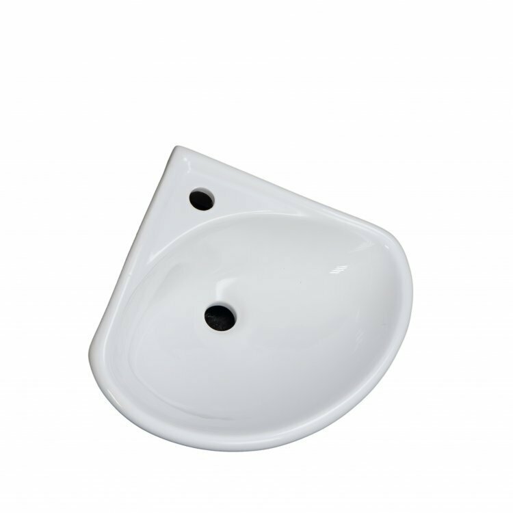 Умывальник Факел угловой Лобненский стройфарфор белый подвесной