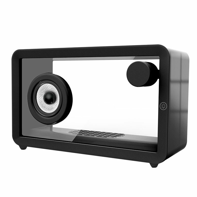 Умная колонка, 2.0, Bluetooth 5.1, FM-радио, пластик, черная