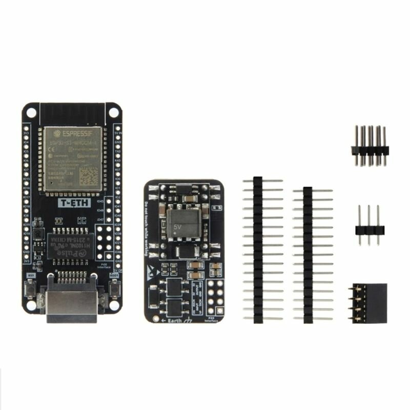 Плата разработки ESP32 ESP32S3 W5500 Ethernet-модуль ESP32S3-WROOM1 ESP32WOVER-E Поддержка расширения мощности POE