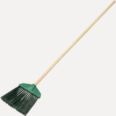 Изображение товара Метла Сибртех полипропиленовая , 345х200х1420 мм, веерная распушенная, деревянный черенок, 63230