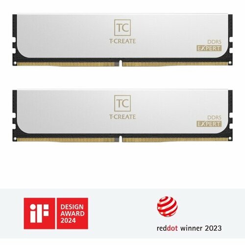 Оперативная память Teamgroup T-Create Expert 96GB 2x48GB DDR5-6400 White CTCWD596G6400HC32ADC01 48190₽