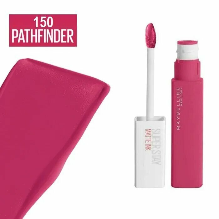 Maybelline New York Помада для губ Super Stay Matte Ink, тон 150 Pathfinder, суперстойкая жидкая мат
