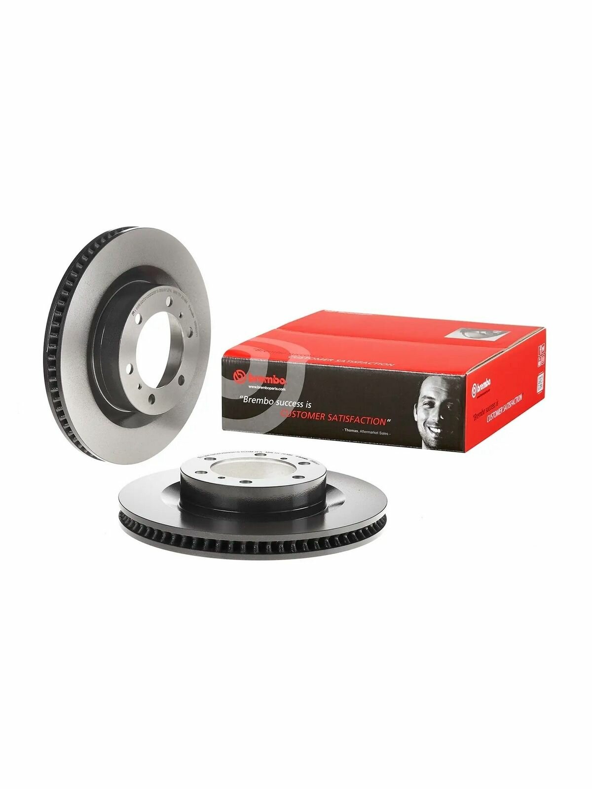 Диск тормозной передний вентилируемый BREMBO 09B63411 для Lexus GX, Toyota 4Runner, Land Cruiser
