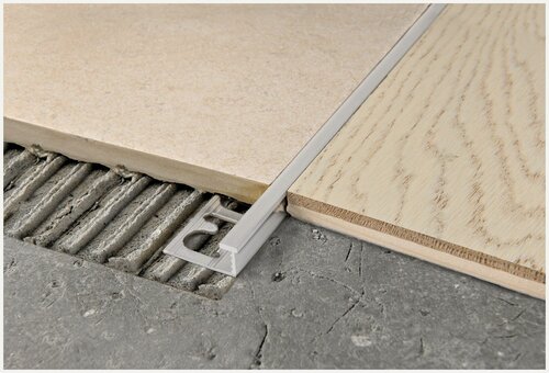 Изображение товара PROELEGANT AL Алюминиевый профиль стыковочный 12.5 мм. длина 2.7 метра. PROGRESS PROFILES