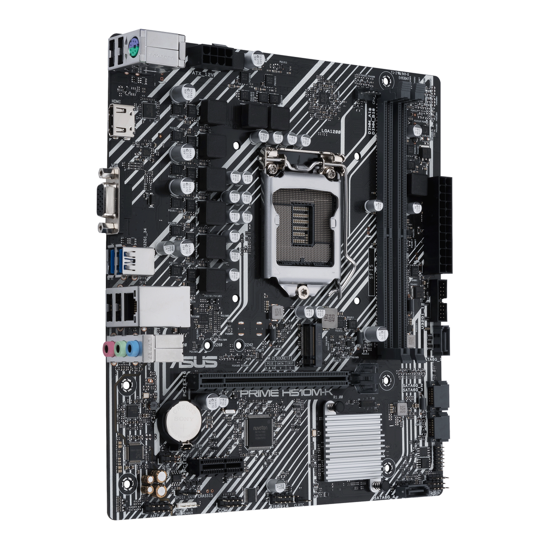М/плата Asus PRIME H510M-K LGA1200, Intel H510, DDR4, microATX, RTL